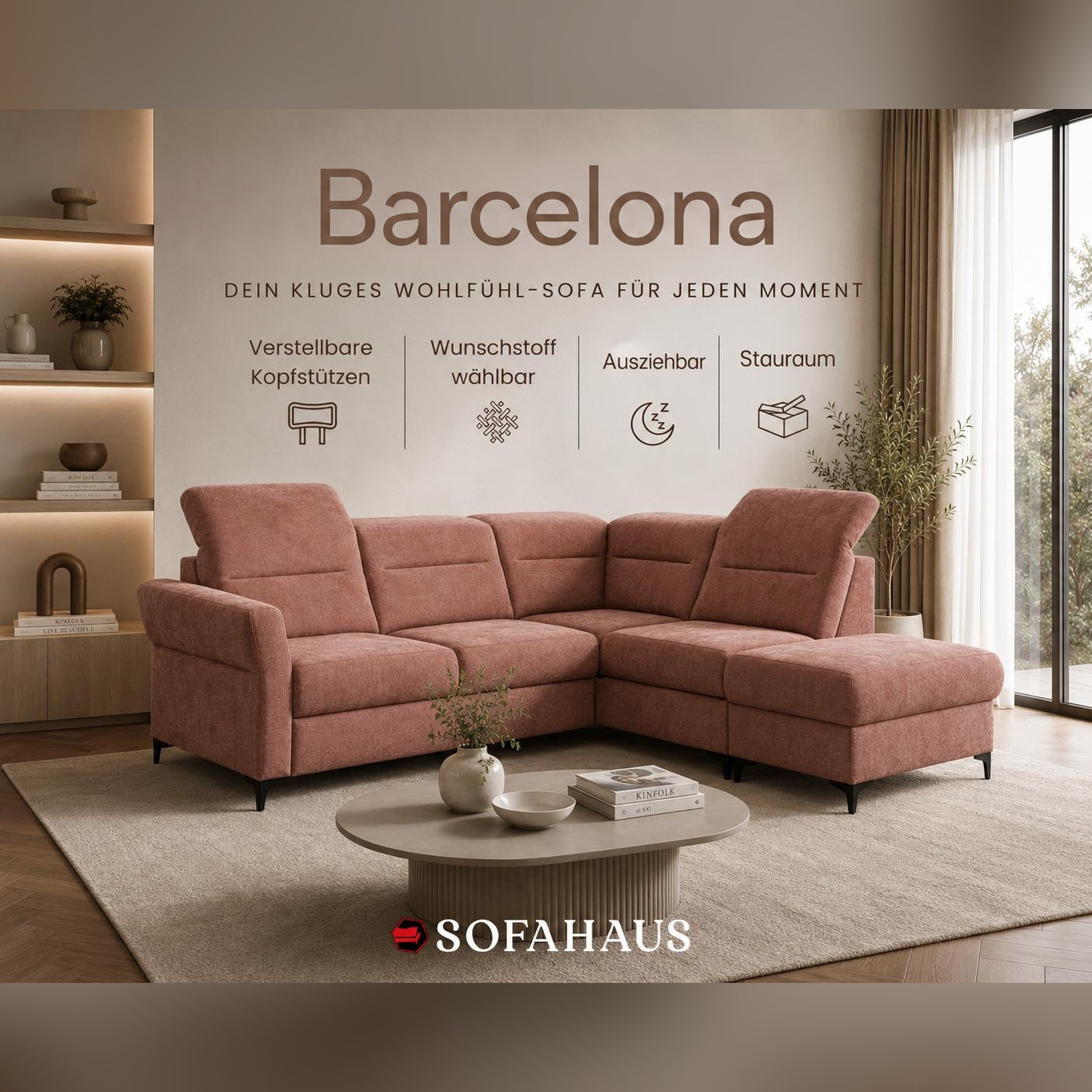 Sofa Barcelona, dein kluges Wohlfühl-Sofa für jeden Moment