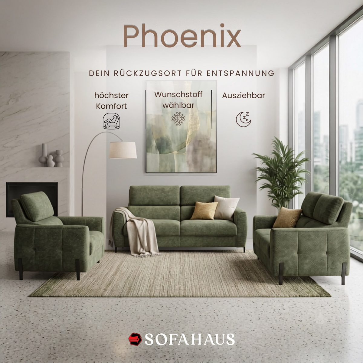 Sofa Phoenix, dein Rückzugsort für Entspannung
