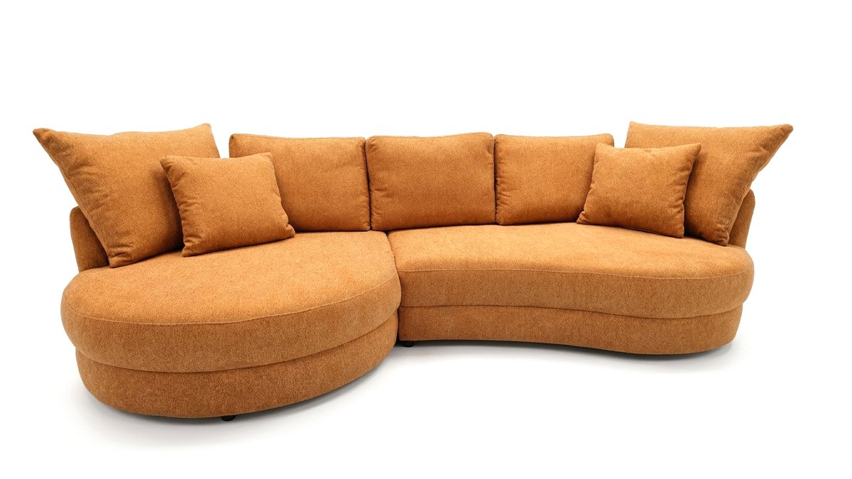 Rundsofa Delta in Orange